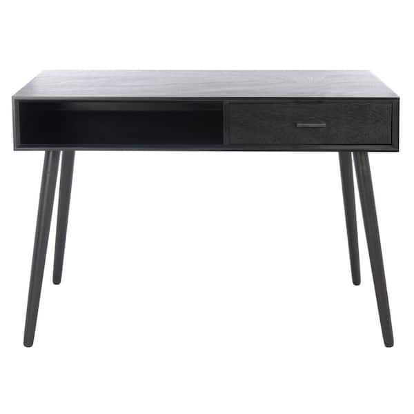 SAFAVIEH Remy 42 in. Black 1-Drawer Writing Desk