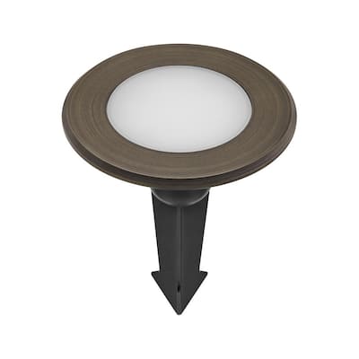 Hampton Bay 10-Watt Equivalent 150 Lumens Low Voltage Black Integrated LED  Round Outdoor InGround Well/Deck Light LDS-WR2BL3000K - The Home Depot