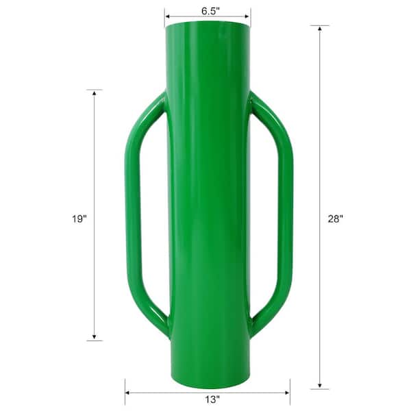 6.5 in. x 6.5 in. x 2.3 ft. Heavy Duty Metal Fence Post T Post Pounder Rammer for Installing Fence Post with Handle