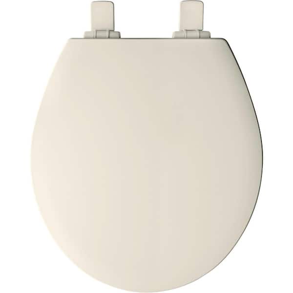 Durable Enameled ROUND MAYFAIR Toilet Seat will Slow Close and Never Loosen 