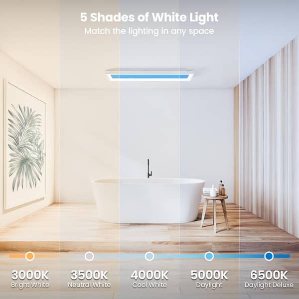 Feit Electric 1 ft. x 4 ft. Vista Artificial Skylight White