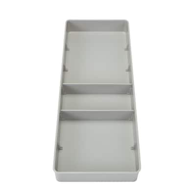 Rubbermaid No Slip White Drawer Organizer 2 in. x 12 in. x 15 in. with  Large Cutlery Tray 1994531 - The Home Depot