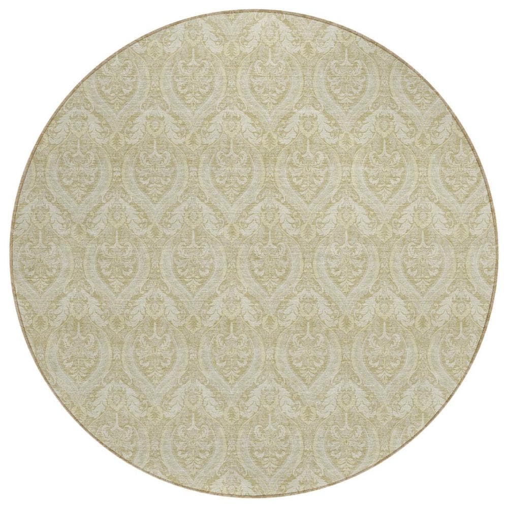 Light Green 8 ft. Round Woven Trellis Round Indoor/Outdoor Area Rug price history on PriceWatchPro