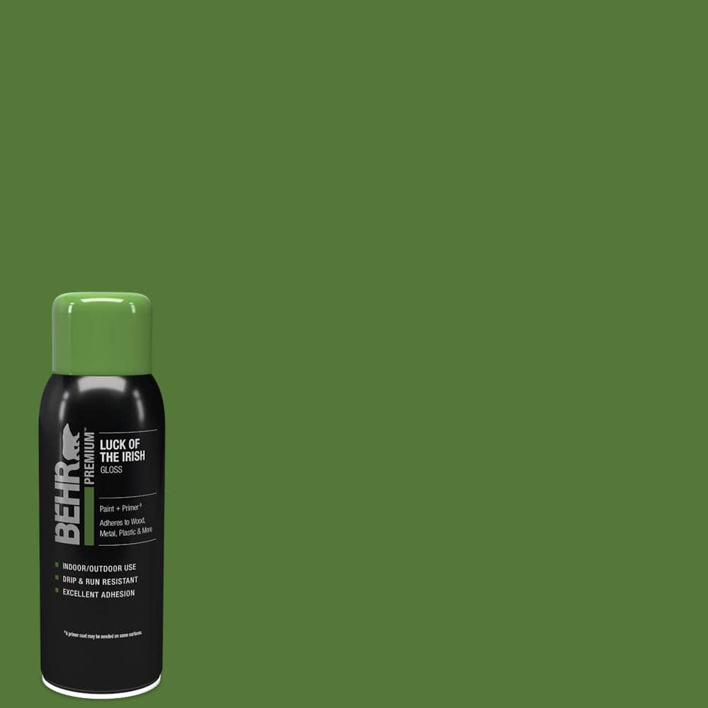 BEHR PREMIUM 12 oz. Black Matte Interior/Exterior Spray Paint and