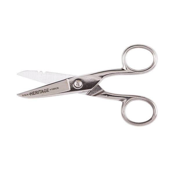 Klein Tools 3-1/2 in. Serrated Wire Scissor G102S - The Home Depot