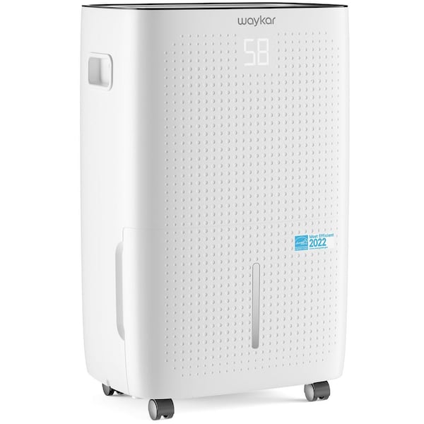 waykar HDCX-JD026C150 150-Pint Energy Star Dehumidifier with Tank Ideal for Basements, Industrial Spaces and Workplaces Up to 7,000 sq. ft. - 1