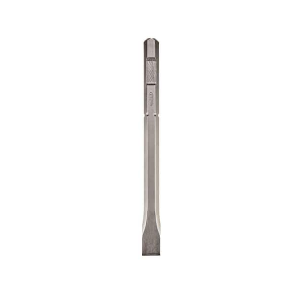 Milwaukee 12 in. x 3/4 in. Hex Flat Steel Chisel