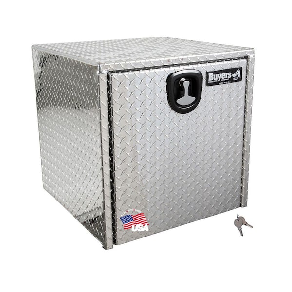 BUYERS PRODUCTS 24 in. x 24 in. x 24 in. Diamond Plate Tread Aluminum Underbody Truck Tool Box