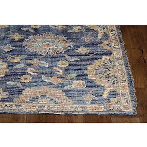 Morris Blue Chloe 3 ft. x 4 ft. Distressed Moroccan Accent Rug