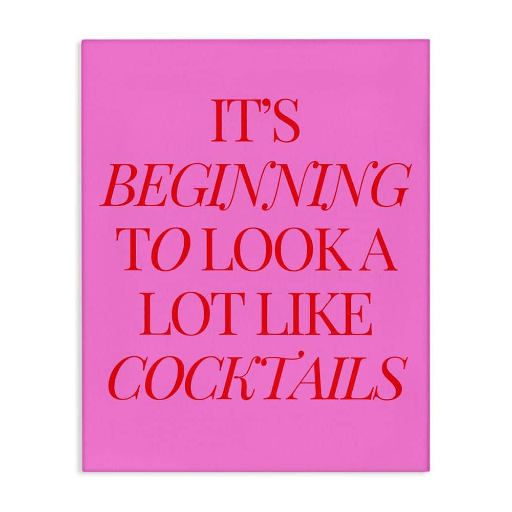 Beginning to Look Like Cocktails by House of Lulu Unframed Food Graphic Art Print 48 in. x 36 in. price history on PriceWatchPro