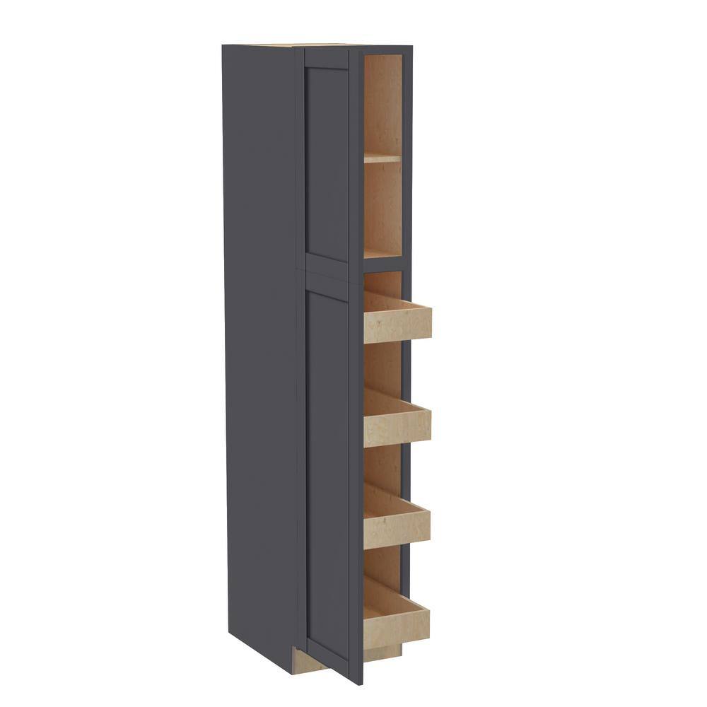Washington 18 in. W x 24 in. D x 84 in. H Assembled Plywood Pantry Kitchen 