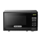  Black+Decker 700 Watt Compact LED Display Countertop Small  Microwave Oven with 10 Inch Turntable and 6 Preset Menu Buttons, Matte Black  : Home & Kitchen