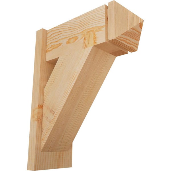 Ekena Millwork 8 in. x 22 in. x 18 in. Traditional Arts and Crafts Smooth Douglas Fir Outlooker