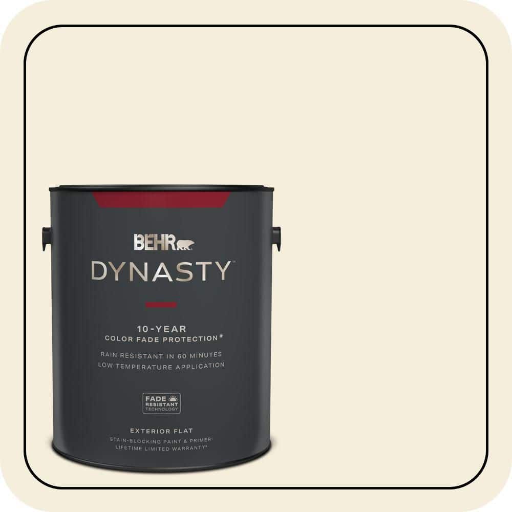 1 gal. #W-D-300 Eggshell Cream Flat Exterior Stain-Blocking Paint & Primer price history on PriceWatchPro