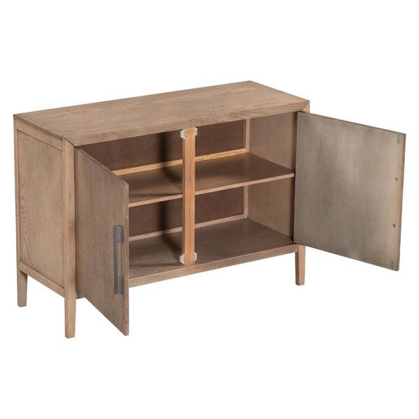 Unbranded 47.2 in. W x 17.7 in. D x 33.5 in. H Bathroom Beige Linen Cabinet