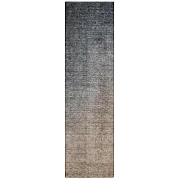 Addison Rugs Chantille ACN569 Gray 2 ft. 3 in. x 7 ft. 6 in. Machine Washable Indoor/Outdoor Geometric Runner Rug