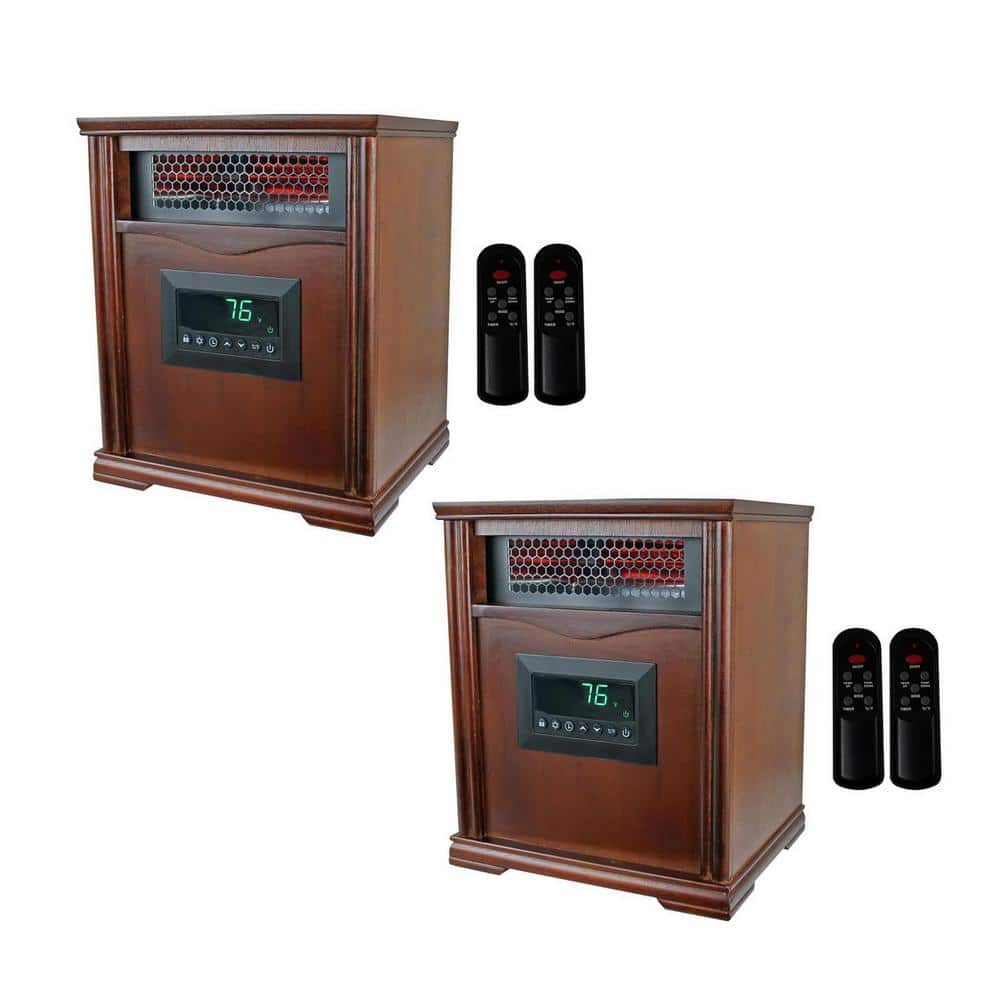 LifePro 4 Element 1500-Watt Electric Infrared Portable Heaters (Pair) -  Lifesmart, 2 x LS-1001HH