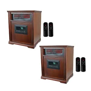 LifePro 4 Element 1500-Watt Electric Infrared Portable Heaters (Pair)