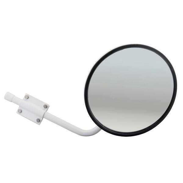 Grote 10-1/2 in. Convex Cross-Over Mirror - Mirror Assembly, White