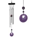 Signature Collection, Woodstock Chakra Chime, 17 in. Amethyst Wind Chime