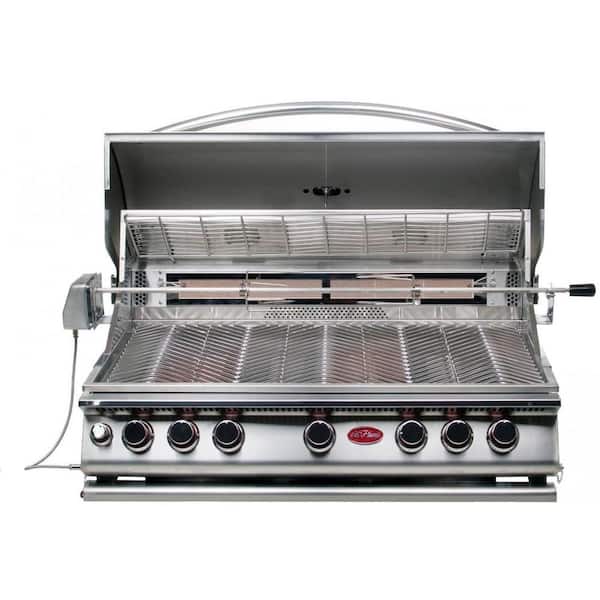 Cal Flame 5-Burner Built-In Stainless Steel Propane Gas Convection Grill with Infrared Rotisserie