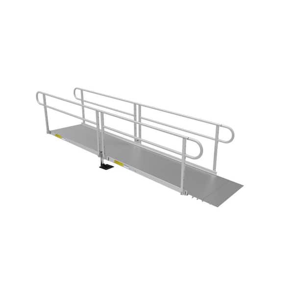 EZ-ACCESS PATHWAY 3G 12 ft. Wheelchair Ramp Kit with Solid Surface Tread and Two-line Handrails