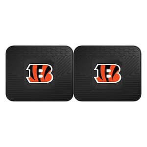 NFL Cincinnati Bengals Black Heavy Duty 2-Piece 14 in. x 17 in. Vinyl Utility