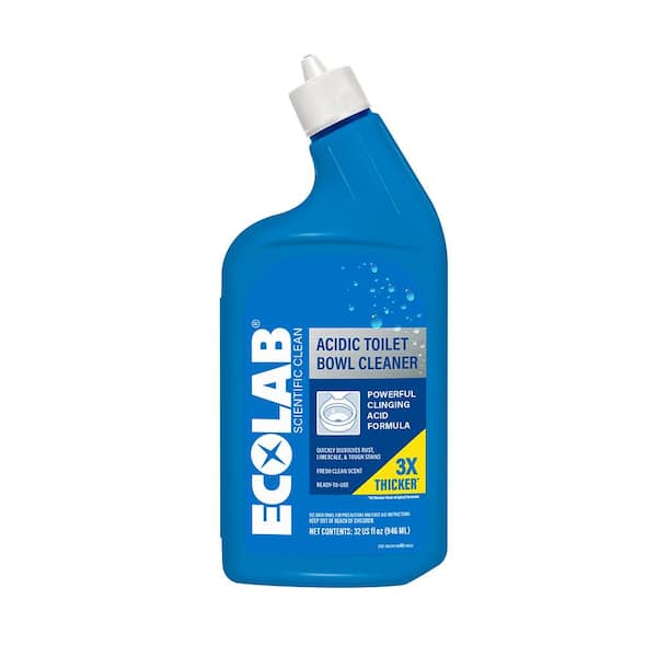 ECOLAB 32 oz. Acidic Toilet Bowl Cleaner and Limescale Remover for Bathroom Toilets and Urinals