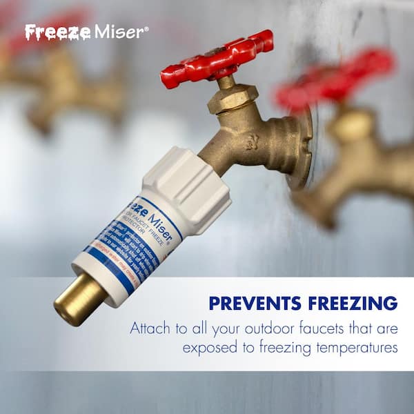 FREEZE MISER Outdoor Faucet Freeze Protector 6000-01 - The Home Depot