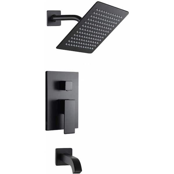 Unbranded Roxy 7.68 in. W 3 Jet Shower Tower in Black 16GS-34364