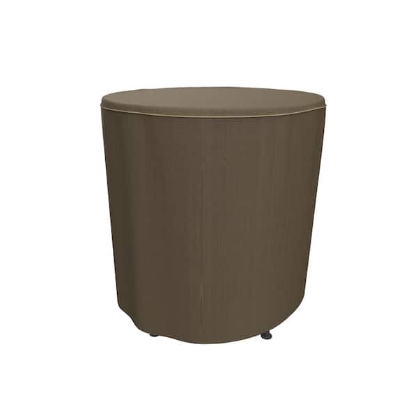 Budge StormBlock Hillside 50 in. Dia x 42 in. Black and Tan Drop Patio Bar Table Cover