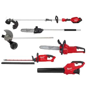 M18 FUEL 18V Lithium Ion Brushless Cordless QUIK LOK String Trimmer Kit W/ Hedge, Pole Saw, Edger, Blower & Chainsaw