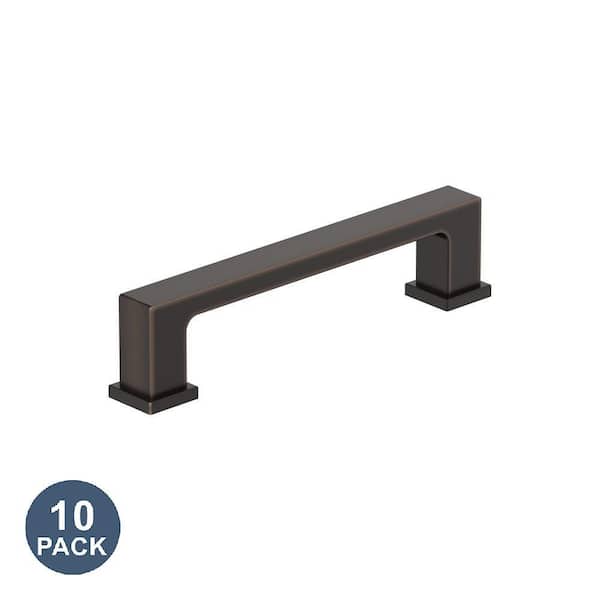 10-Pack Bridgeport 3-3/4 in. 96mm Traditional Oil Rubbed Bronze Bar Cabinet Pulls