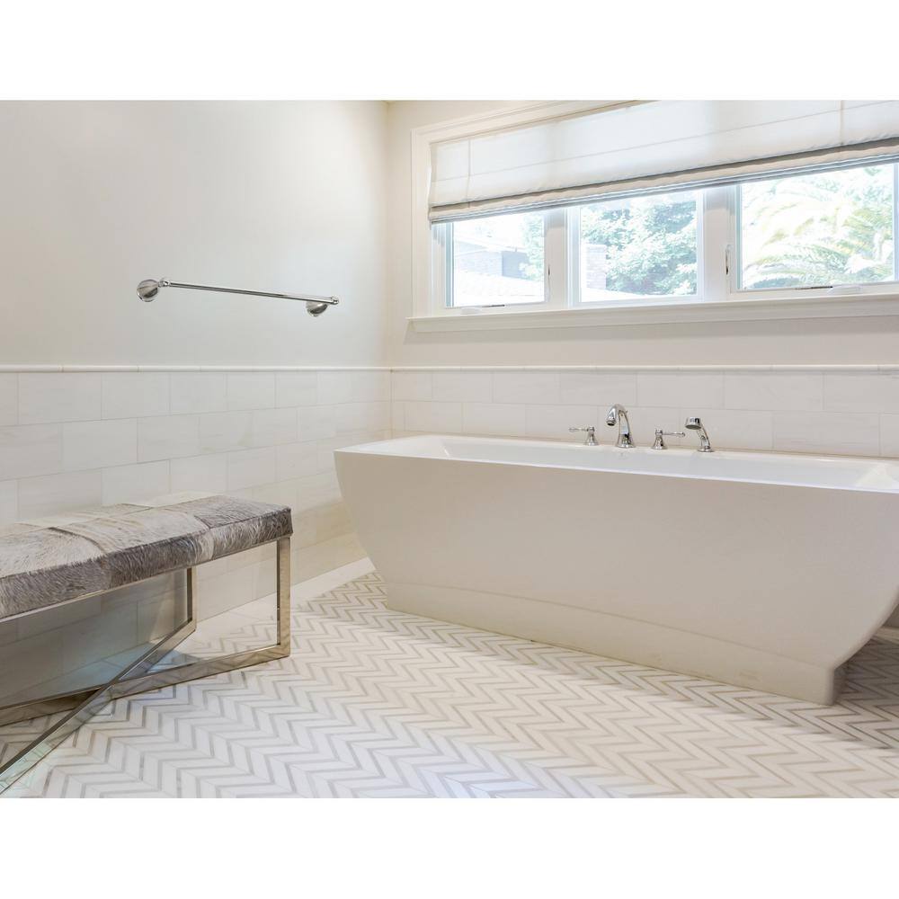 Polished Chrome 24-Inch Wall Mounted Towel Bar