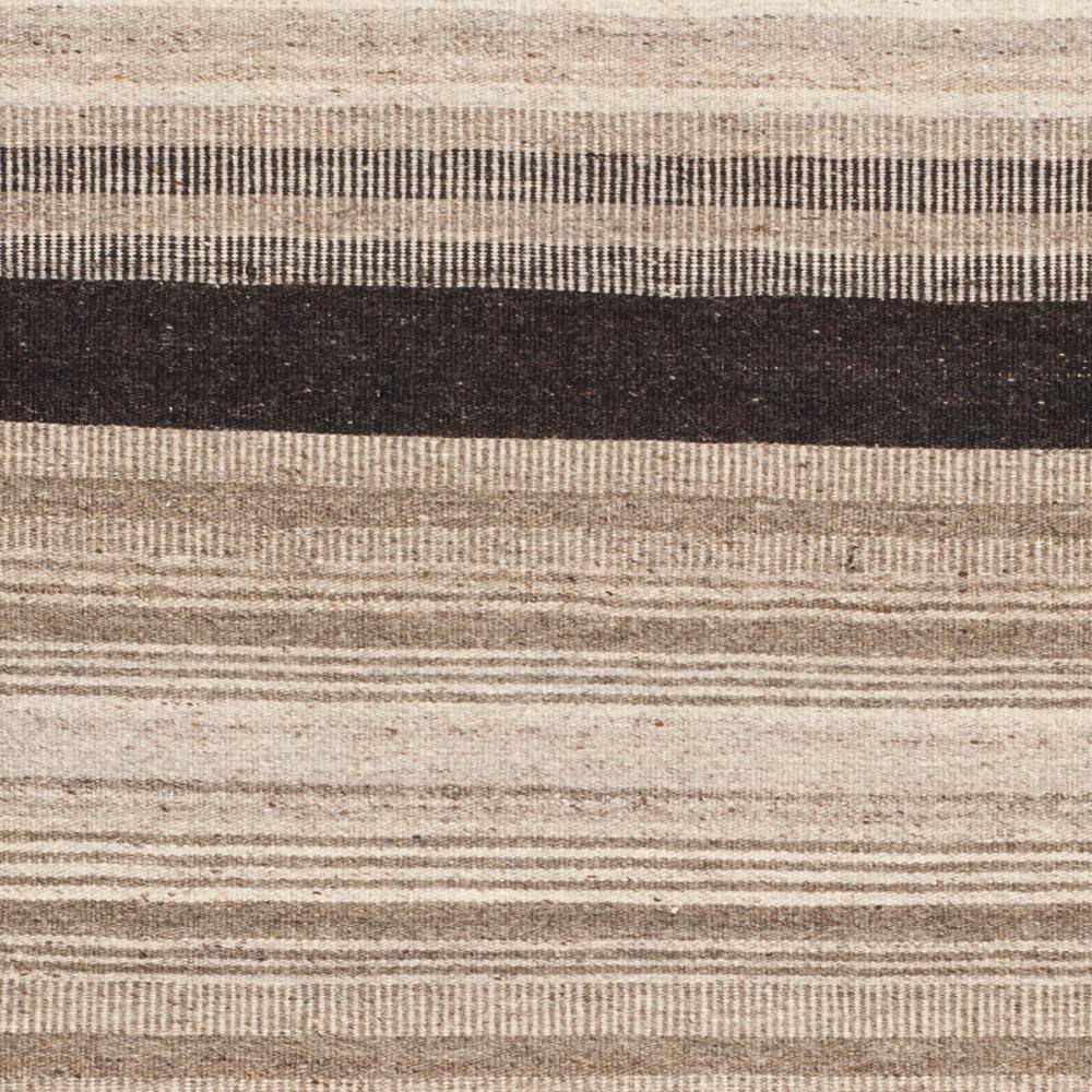 Handwoven Black Wool Dhurrie Area Rug, 3' x 5'