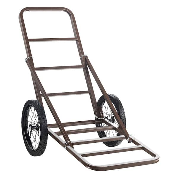 Deer Cart 300 lbs. Capacity Folding Game Cart Deer Cart Game Hauler with Big Rubber Wheels and Ergonomic Handle
