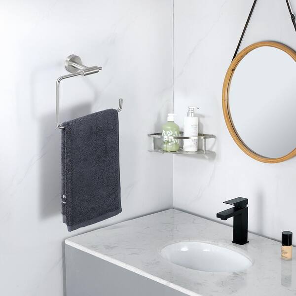 ATKING Bath Wall Mounted Towel Ring SUS304 Hand Towel Bar