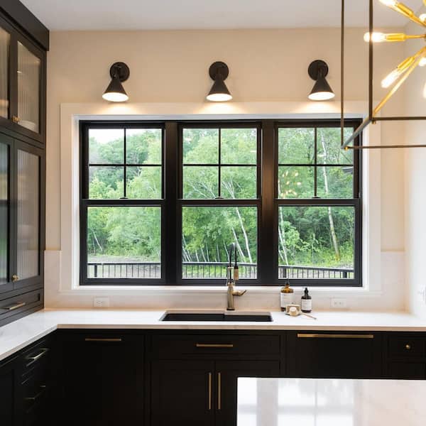 Andersen 100 Series 35.5 in. x 71.5 in. Black Single-Hung