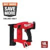 M18 FUEL Brushless Cordless 18-Guage 1/4 in. Narrow Crown Stapler (Tool-Only)