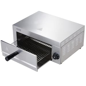 Electric Countertop Pizza Oven 12 in. 1500-Watt Commercial Pizza Oven w/0-Minutes to 60-Minutes Timer Outdoor Pizza Oven