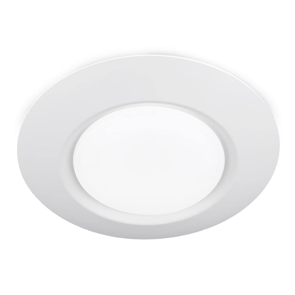 White Aluminum LED Flush Mount Ceiling Light Pack