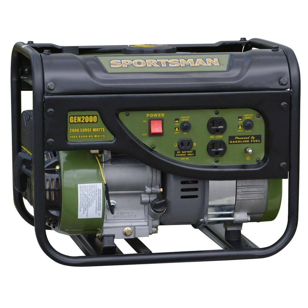 2,000-Watts Open Frame Recoil Start Portable Gasoline Inverter Generator with Cover -  Sportsman, GEN2COVM