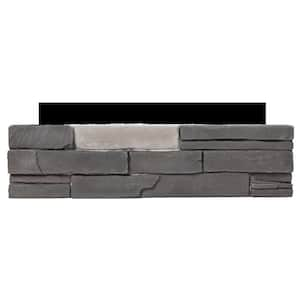 23.5 in. x 6 in. Northern Gray Stone Veneer Siding Flats