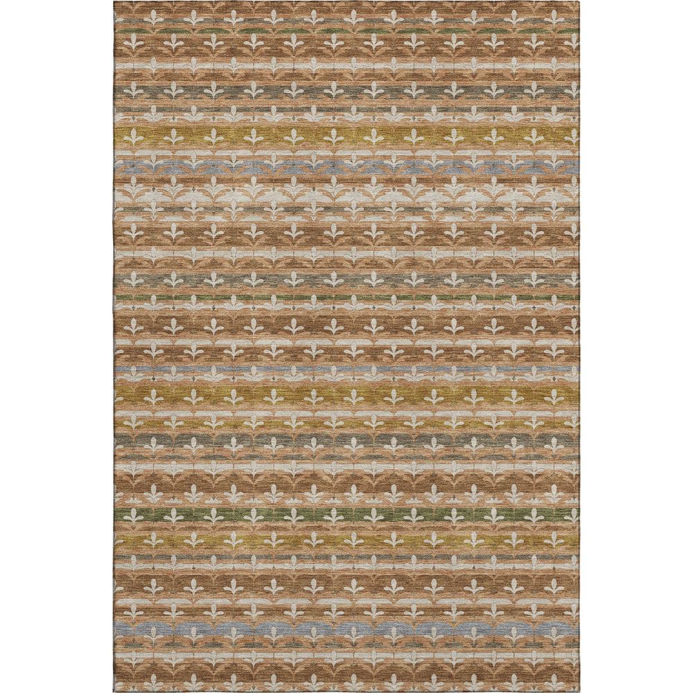 Mayfield Premium Machine Washable Abstract AMF2479 Paprika 9 ft. x 12 ft. Area Rug price history on PriceWatchPro