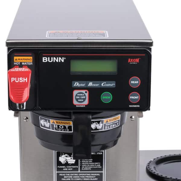 Bunn Axiom 15-3 3L 12-Cup Automatic Commercial Coffee Maker, 3 Lower  Warmers, 38700.0002 38700.0002 - The Home Depot