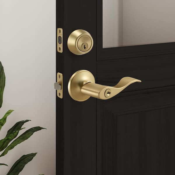 セントルイス LUXURY HANDLE Design House Springdale Keyed Entry Exterior Door Lever