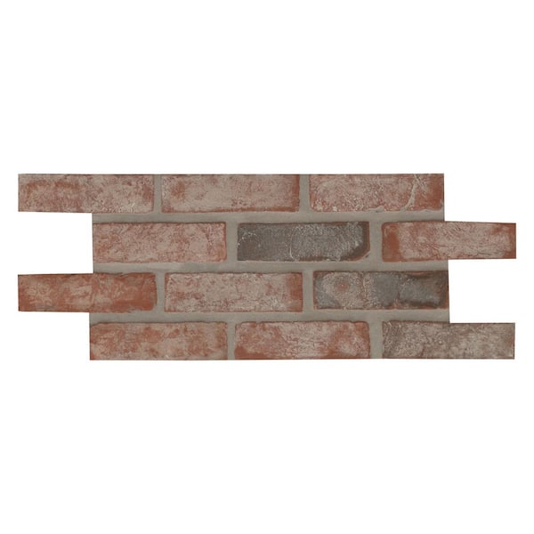MSI Red Noble 10.5 in. x 28 in. Textured Clay Brick Look Floor and Wall Mosaic Tile (8.7 sq. ft./Case)