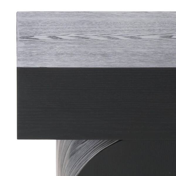 SAFAVIEH Hanra 36.22 in. Black Entryway Bench BCH2300A - The Home