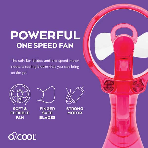 O2cool Water Bottle for Drinking and Misting - Canyon Pink - Each