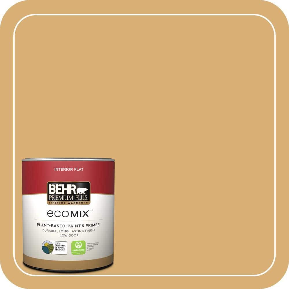 1 qt. Home Decorators #HDC-AC-08 Mustard Field Flat EcoMix Plant-Based Interior Paint & Primer price history on PriceWatchPro